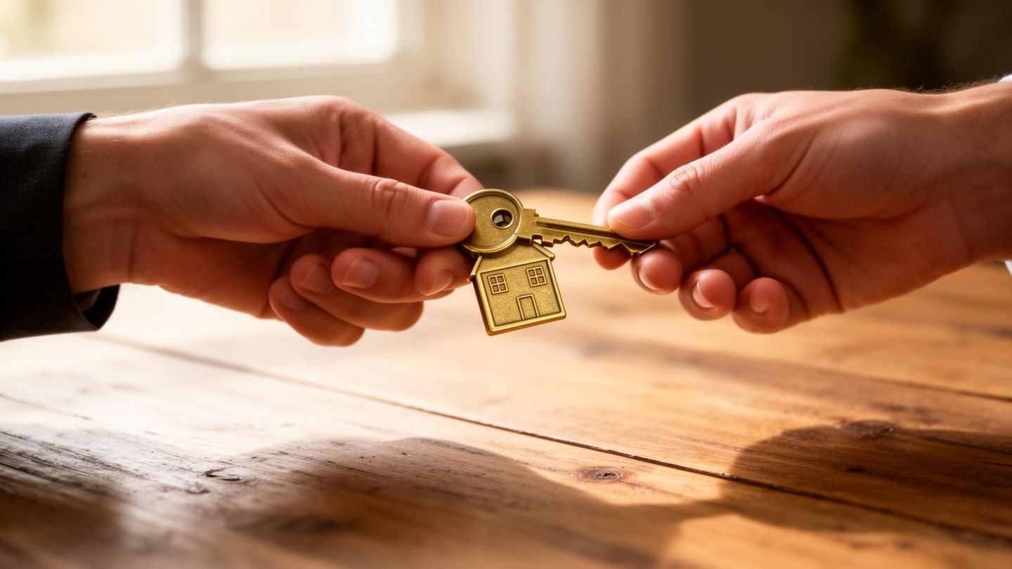Home keys on a table